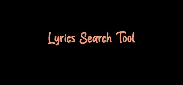 Lyrics Search – Find Song By Lyrics